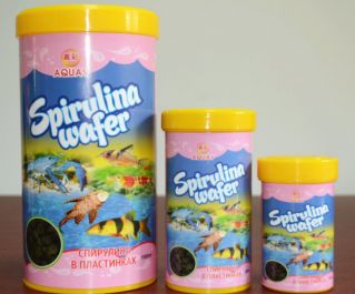AQUAV Spirulina Wafer (Спирулина в пластинках для донных видов рыб)