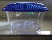 Аквариум-переноска для рептилий овальная 27.5x18x15см (D3)