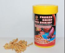 AQUAV Freeze Dried Red Shrimp (Лиофилизированная красная креветка). Баночки 100мл (FDR-100-R)