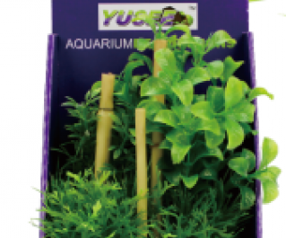 V Искусственное растение с бамбуком 20см в картонной коробке (YS-60506)