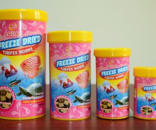 AQUAV Freeze Dried Tubifex Worms (Трубочник лиофилизированный)