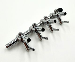 BOYU Флейта воздушная металлическая, 4 краника (AD-004)