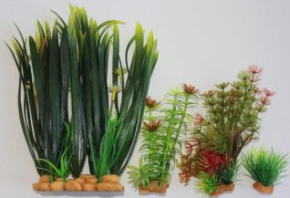 V Набор из четырех искусственных растений (1-7,5см, 1-10см, 1-15см, 1-22см,) (YS-70304)