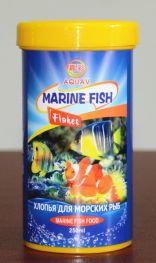 AQUAV Marine Fish Flakes (Хлопья для морских рыб) Баночка 250мл (MFF-250)