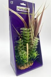V Искусственное растение с бамбуком 20см в картонной коробке (YS-60510)