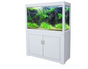 BOYU Аквариум с тумбой, белый,1025L8450W*1450Hmm, 228л, фильтр 19вт,светильник 25вт*2.(LYB-1000 White)