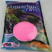 Песок для аквариума ярко-розовый (3кг) (KL0704)