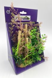 V Искусственное растение с бамбуком 20см в картонной коробке (YS-60512)