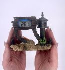 Грот для аквариума с термометром 