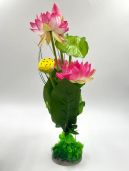 V Водяная лилия, розовая 40см. (YM-7680)