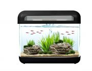Аквариум 15л с водопадом, светильником 4Вт и фильтром, черный (ES400/black)