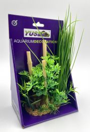 V Искусственное растение с бамбуком 20см в картонной коробке (YS-60508)