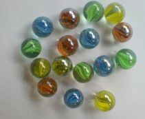 Стеклянные шарики для декора 300г. (в сеточке) (KLD0030-01)