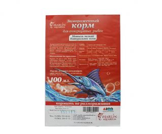 Мотыль замороженный Натуральное меню Marlin 100мл (10 блистеров) (NMM100)