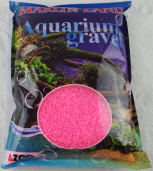 -Грунт для аквариума розовый 0,4-0,6 см (3кг) (KL0504)