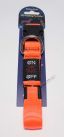 Светящийся ошейник (оранжевый) 2.5см*31-41см (нейлон+LED) (JPF-509S-orange)