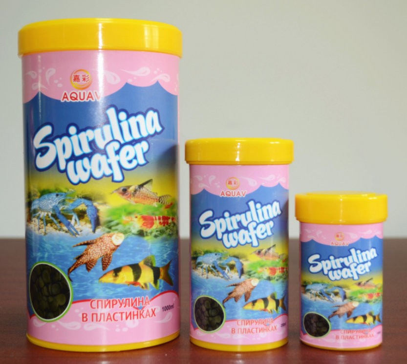 AQUAV Spirulina Wafer (Спирулина в пластинках для донных видов рыб) (SW ...